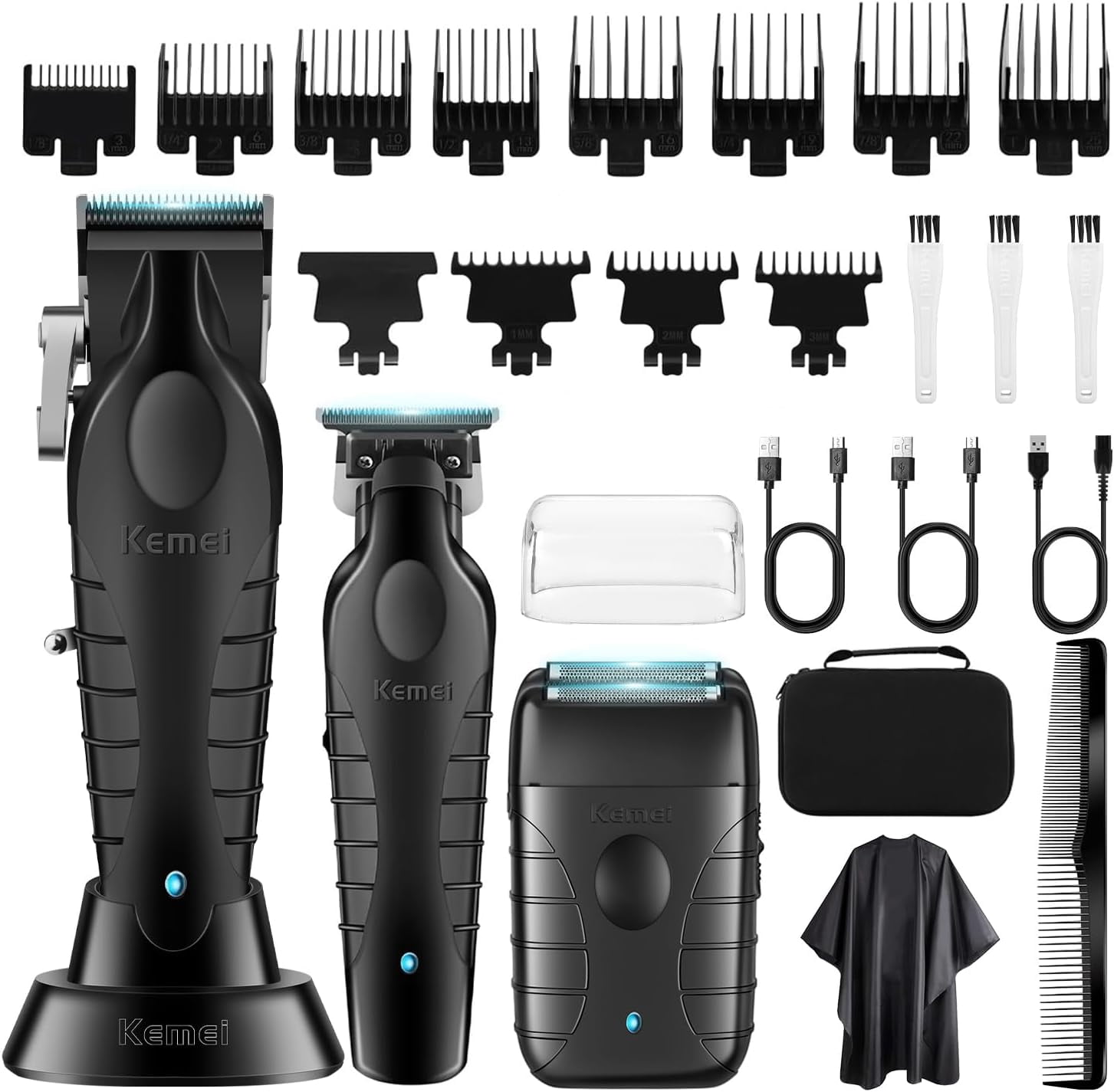 Kemei KM-2268 Electric Barber Hair Trimmer Zero Gapped Edgers