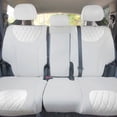 thumbnail image 3 of For 2019–2023 Hyundai Santa Fe FH Group Custom Fit Neoprene Waterproof Car Seat Covers - Rear Set Solid Gray, 3 of 6