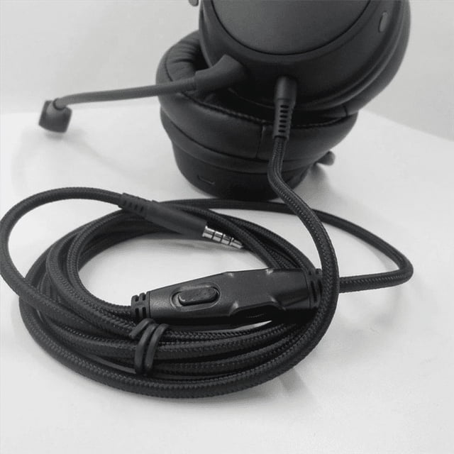 For - Cloud Alpha/- Cloud Core Flight Headphone Cable with Volume Control Sound Control Headphone Cable