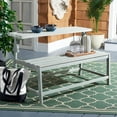 thumbnail image 3 of SAFAVIEH Ruben Balcony Outdoor Convertible Bench/Table, Ash Grey, 3 of 15