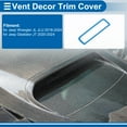 thumbnail image 4 of Cubierta de recubrimiento de salida de aire del capó Unique Bargains para Jeep Wrangler JL JLU 2018-2024, Bezel de decoración exterior ABS azul claro 15x4.5cm 7 Pcs, 4 of 7
