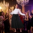 thumbnail image 3 of Agnes Orinda Women's Plus Size Skirt Tie Knot High Waist Flowy Swing A-Line Midi Skirts with Pockets 1X Black, 3 of 8