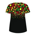 thumbnail image 4 of T-shirts Décontractés pour Femmes à Imprimé, Manches Courtes, Coupe Ample, Grande Taille, Tunique à Col Rond, 4 of 5