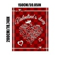 thumbnail image 1 of Fiudx Ofertas relámpago del día, solo en línea Manta de franela para el día de San Valentín Regalos de cumpleaños para esposa de parte de su esposo Aniversario de bodas Cumpleaños Regalos románticos, 1 of 2