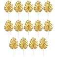 thumbnail image 1 of BESTYASH 15Ud Hojas Artificiales De Palma Doradas Para De Bodas Y Eventos, 1 of 7