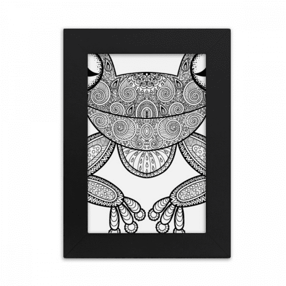 Paint Small Frog Green Desktop Photo Frame Picture Display Art Painting Exhibit