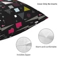 thumbnail image 4 of Rateoe Colorful Geometry Pattern Throw Pillow Cover Premium Pillow Stuffer Sham Square for Decorative Cushion Bed Couch Sofa(Pillow insert not included), 4 of 8