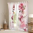 thumbnail image 3 of jejeloiu Kawaii Cartoon Snowman Curtains Pack of 2 (42x84 Each),Xmas Candy Cnae Curtains Blackout,Merry Christmas Bedroom Curtains For Girls,Microfiber Bedroom Decor, 3 of 6