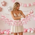 thumbnail image 6 of AUNVITO Bow Wreath Banner Garland with 8 Bows for Birthday Party Bridal Shower Wedding Bridal Decor and Celebration Backdrop Hanging Decoration, 6 of 9