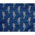 thumbnail image 4 of oneOone Polyester Lycra Fabric Sea Horse Block Printed Craft Fabric BTY 56 Inch Wide, 4 of 4