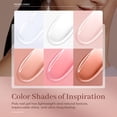 thumbnail image 3 of Set de gel de uñas Poly Modelones, 6 colores, rosa nude, marrón, 90 ml, 3 of 8