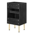 thumbnail image 4 of Vanity Cabinet (Sink not included), Black, Wood, Hotel Bedroom Bathroom, Modern Contemporary HB36365, 4 of 10