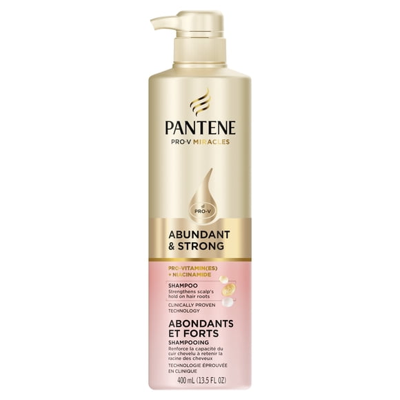 Pantene Shampooing Abondants & Forts avec Complexe de Provitamine B5 et Niacinamide