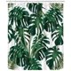thumbnail image 2 of Jungle Tropical Palm Leaves Cortina de ducha con 12 ganchos, 150 * 180 CM Green Monstera Fondo blanco Cortinas de baño Resistente al agua Tela de poliéster lavable a prueba de moho JFHHH pequeña, 2 of 5