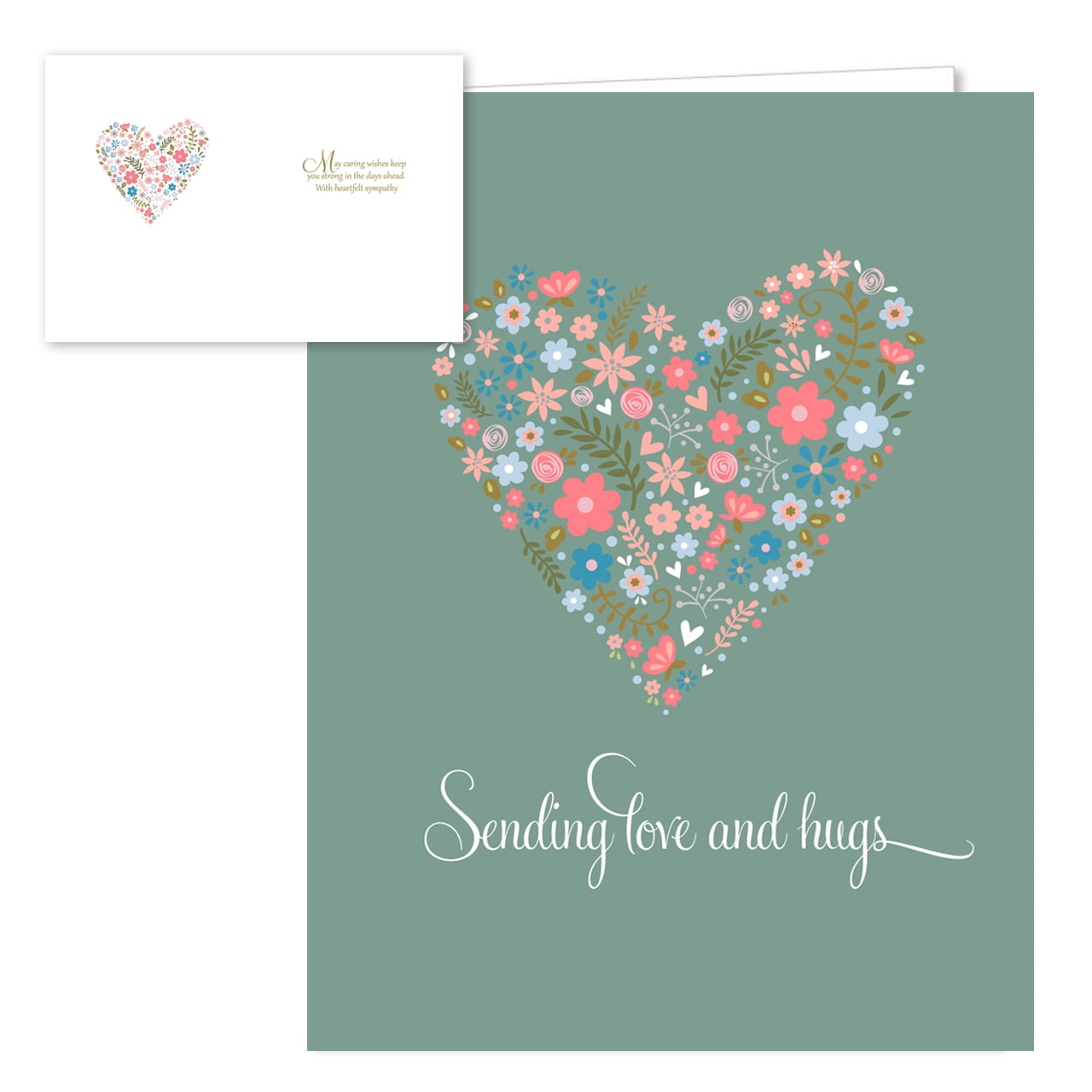 Heart Felt Sympathy Note Card Assortment - set of 25