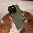 thumbnail image 1 of Luxury Matte Soft Leather Case For iPhone 15 14 13 12 11 Pro Max Plus Camera Protector Cases Shockproof Cover Phone Accessories, 1 of 7