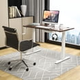 thumbnail image 3 of Costway 48" Sit Stand Desk Adjustable Standing Workstation w/Crank Handle White, 3 of 10