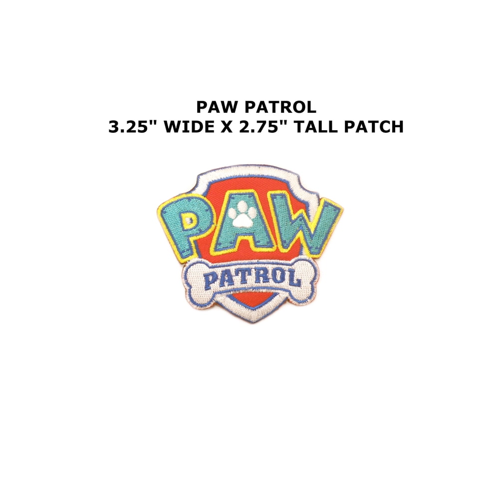 Paw Patrol Logo Embroidered Iron/Sew On Patch By Superheroes Walmart