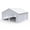 White-22x23 FT, variant on 22 x 23 ft White Metal Garage Shed, 14-Gauge Steel Frame with 26-Gauge Panels and Side Door for Vehicle and Equipment Storage