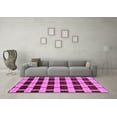 thumbnail image 3 of Ahgly Company Indoor Square Abstract Purple Modern Area Rugs, 3' Square, 3 of 4