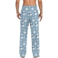 thumbnail image 2 of HPINK-T Men's Flannel Pajama Pants Christmas Gnome Snowflakes Sleep Lounge PJ Bottoms Sweatpants S, 2 of 7