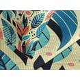 thumbnail image 4 of Ambesonne Colorful Quilted Bedspread Set 3 Pcs, Autumnal Leaves Scandi Art, Queen Size, Turquoise Sea Blue Coral, 4 of 4