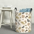 thumbnail image 6 of Lsque nuts leaf Butterfly Pattern Laundry Hamper Basket, Tall Woven Rope Hamper Basket for Clothes, Lightweight Storage Basket, Collapsible Waterproof-Small, 6 of 6