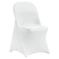 VEVOR Stretch Spandex Folding Chair Covers, Universal Fitted Chair Cover, Removable Washable Protective Slipcovers, for Wedding, Holiday, Banquet, Party, Celebration, Dining (30PCS White)