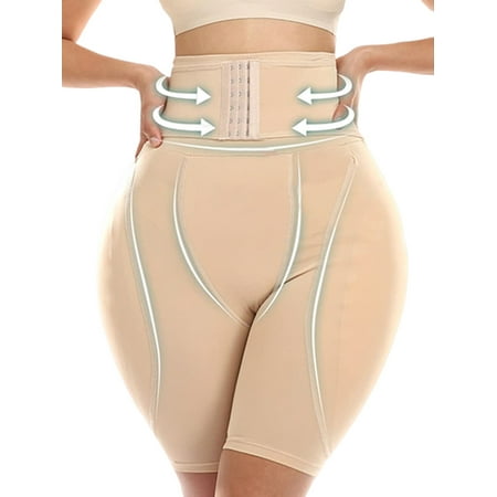 Julycc Plus Size S-5XL Womens Tummy Control Body Shaper Hip Enhancer Panties Underwear