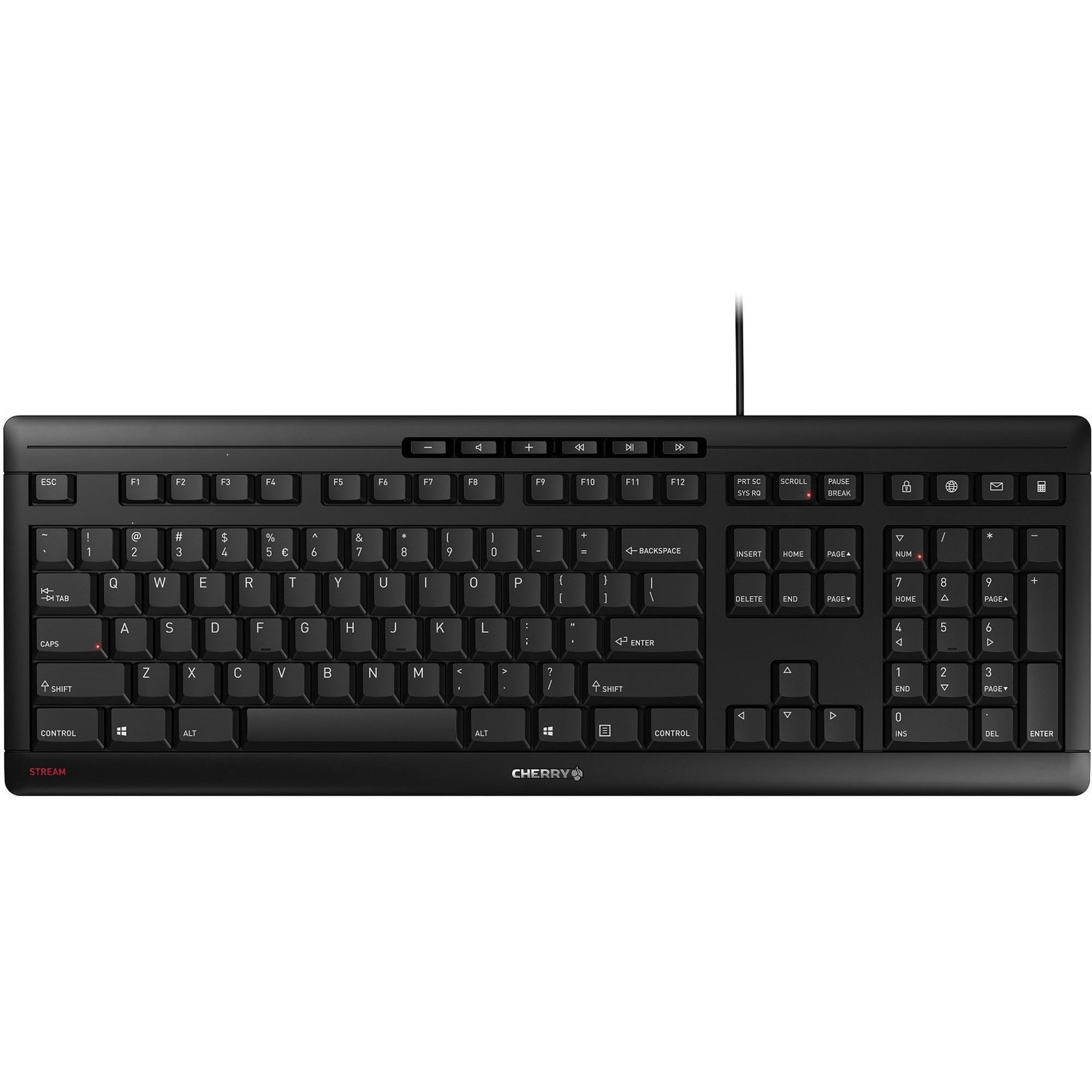 Logitech K280e Pro Bekabeld business toetsenbord voor Windows, Linux en Chrome, USB-aansluiting, polssteun, spatwaterdicht, PC/laptop, Zwitserse QWERTZ-lay-out - zwart