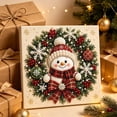 thumbnail image 4 of Guodhu Classic Christmas snowman wreath theme with multiple festive design options for versatile holiday decorating(1), 4 of 8