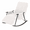 White, variant on VECELO Rocking Chair Adjustable Backrest & Footrest, Nursery Recliner Chair with Double Side Pocket for Living Room/Bedroom, Gray