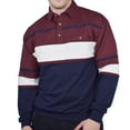 thumbnail image 4 of NEW! Classics by Palmland L/S Horizontal Stripes Banded Bottom Shirt - 3 Colors, 4 of 7