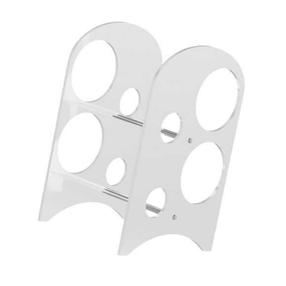 veasfak Acrylic Rack Countertop Bottle Holder Stand for Home Hotel Kitchen White