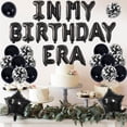thumbnail image 3 of 43PCS In My Birthday Era Black Theme Birthday Decorations, Black Foil Balloon Birthday Party with Star and Letter Foil Balloon Birthday Shoulder Strap for Baby Shower Wedding Shower Party Supplies, 3 of 7