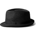 thumbnail image 3 of Women's Short Brim Straw Hat Panama Fedora Beach Sun Trilby Hat for Holiday Gentlemen Roll Up Summer Hat, 3 of 5