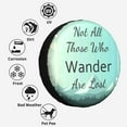 thumbnail image 6 of Kll Not All Those Who Wander Are Lost1 Tire Cover,Universal Wheel Tire Cover For Trailer, Rv, Suv, Truck,Camper And Many Vehicle,(14 Inch), 6 of 7