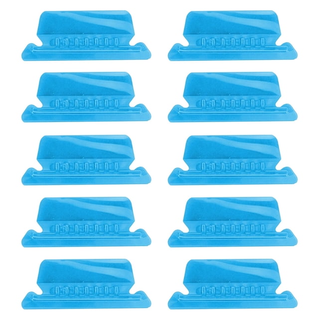 File Folder Tabs, Hanging File Folder Labels, Plastic Hanging Folder Tabs – 10 Sets Tabs And Inserts for Hanging Files Folders, Clear Hanging File Tabs for File Folders(Blue)