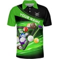 thumbnail image 3 of Personalized Billiard Polo Shirt Shirts Men Women Custom Name 3D Team Apparel Gift 8 Ball Pool S-5XL (Blue, 2XL), 3 of 8