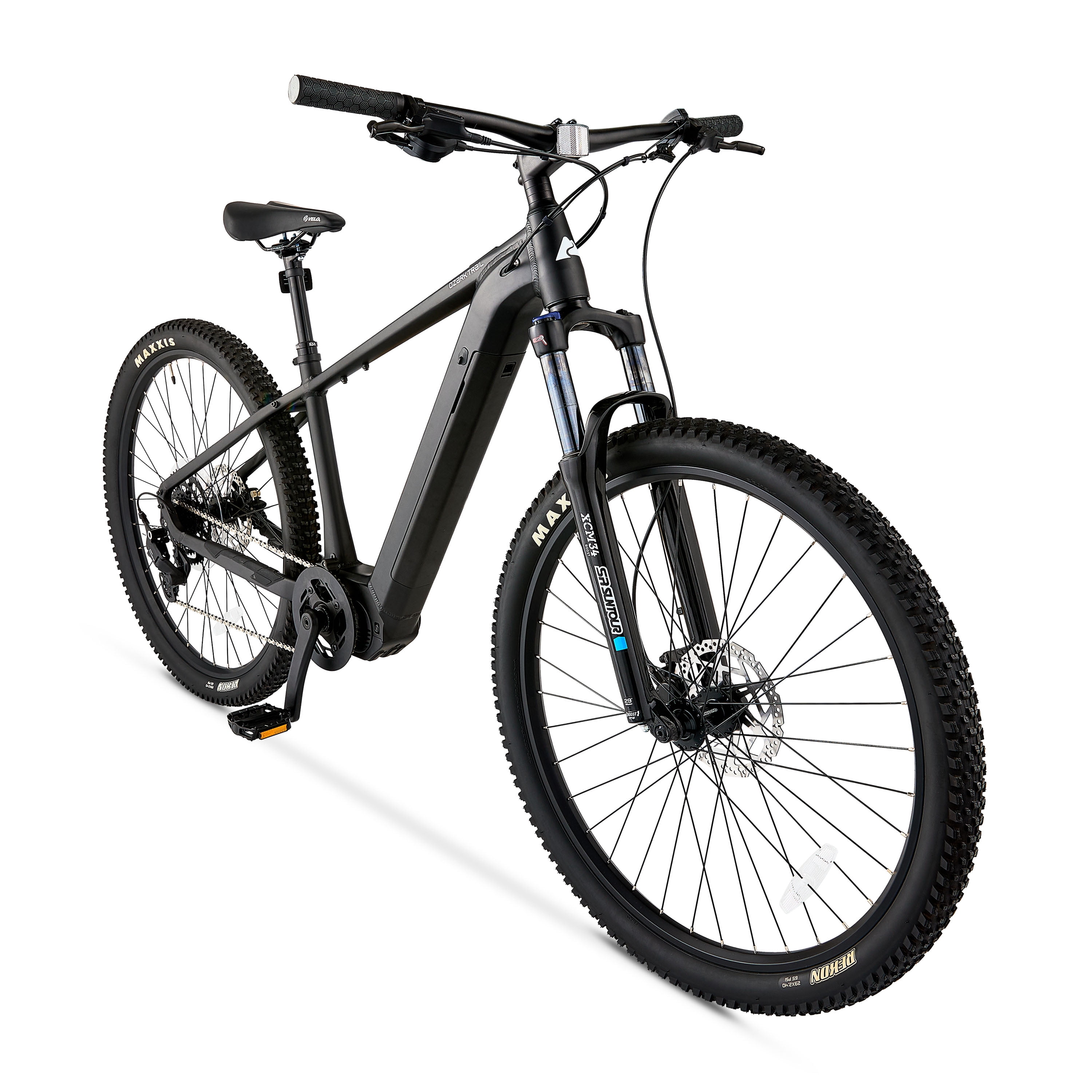 Ozark Trail 29" M.2 Ridge+ Electric Mountain Bike, Class 1 Mid-Drive, Medium Frame, Fits Riders 5'5"-5'11", Black, Adult, Unisex, Online Only