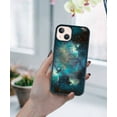 thumbnail image 5 of FINCIBO Soft Rubber Protector Cover Case for Apple iPhone 13 6.1" 2021 (NOT FIT Apple iPhone 13 mini 5.4" 2021/iPhone 13 Pro 6.1" 2021/iPhone 13 Pro Max 6.7" 2021), Blue Sky Galaxy Nebula, 5 of 5