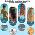 thumbnail image 3 of Gorro de baño extragrande para rastas que protege las orejas de los pelos largos Gorros de buceo de silicona, 3 of 4