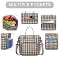 thumbnail image 2 of Green and Red Christmas Plaid Pattern Womens Lunch Box for Work,Insulated Large Lunch Bag for Tween and Teen,Loncheras Para Mujer,Leakproof Adult Lunch Bag for Work,Beach,Travel,Picnic,Camping, 2 of 7