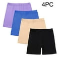 thumbnail image 2 of CYRBOKO Girls Bike Shorts, 4 Pack Cotton Elastic Waist Dance Summer Shorts Multicolor Size 13-14 T, 2 of 9