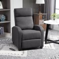 thumbnail image 2 of HOMCOM Fauteuil Inclinable à Poussée pour Cinéma Maison avec Siège Rembourré, 2 of 10