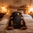 thumbnail image 4 of COM1950s Adult Sleeping Bag, Plush Body Pillow for Adults, Oversized Nap Mat, Soft Flannel Lounger, Indoor Sleeping Pad, 4 of 9