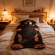 thumbnail image 4 of Saco de dormir suave extragrande para adultos con estampado de gato, material de franela, adecuado para acampar, pijamadas y descanso, almohada corporal lavable para relajación., 4 of 9