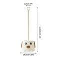 thumbnail image 3 of Toilet Brush for Household Small Dogs, No Dead Corners, Wall-Mounted with Long Handle and Base Set, Cute Puppy Design for Hygienic Cleaning Beige, 3 of 8