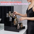 thumbnail image 3 of 3 Tier Black Display Risers Stand(Festival Gift), Plastic Cologne Organizer Perfume Stand, Display for Fragrance, Countertop, Vanity, Dresser, Cabinet Use (12 inch, 1 Pack), 3 of 5