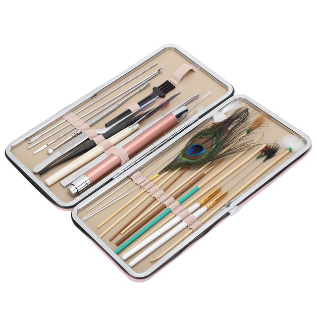 Cuchara De Oreja De Doble Punta, Juegos De Púas De Oreja En Espiral Para Herramienta De Eliminación De Cera De Oreja, Suministros Para El Cuidado De La Oreja Con 23 Tipos De